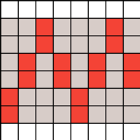 red pattern