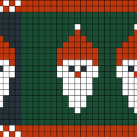 Christmas Santa for 64 sts