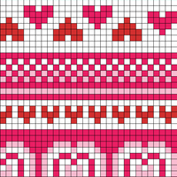 pink fair isle cardi