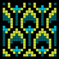 Peacock colored