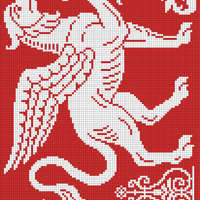 Heraldic banner left