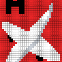 A of Alphabet Knitted Quilt