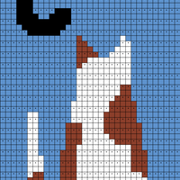 C of Alphabet Knitted Quilt
