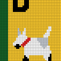 D of Alphabet Knitted Quilt