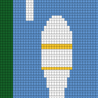 I of Alphabet Knitted Quilt