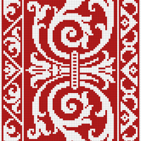 Heraldic floral border