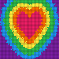 Copy of Kids size 6 heart
