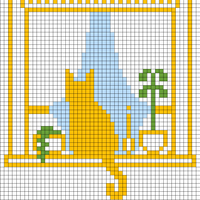 cat in window
