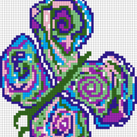 Large mult-colour butterfly