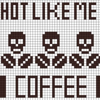hot like me coffee bean skull