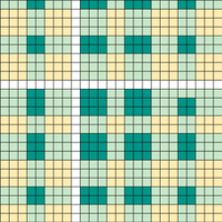 Plaid 3: 16 st repeat