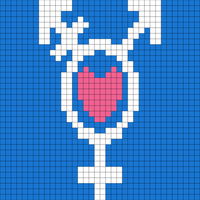 trans symbol with heart