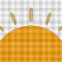 Sun wall hanging
