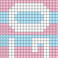 Trans Flag Scarf w/ Word