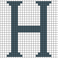 H for scarf - actual