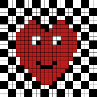 heart checkered