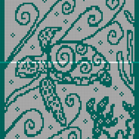 sea turtle mosaic
