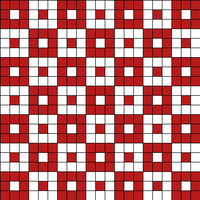 Hearts in squares