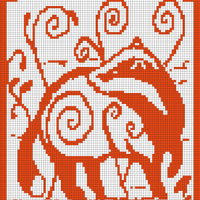 european badger mosaic