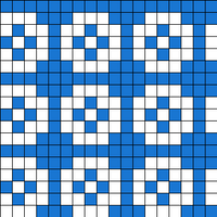 Compass Pattern for Double Mittens