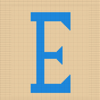 Letter E