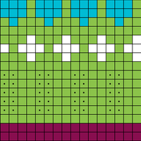 Bottom Edge of Bright 6 color Riddari Chart