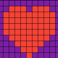 Cross stitched heart