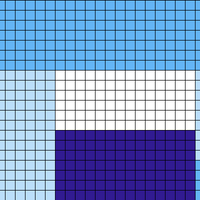 blue  modern art top