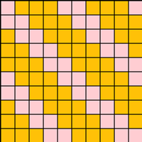 Mosaic pink yellow 