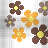 brown flowers