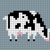 Cow front of Church Vest