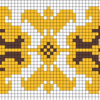 Black-Gold-White Pattern-1