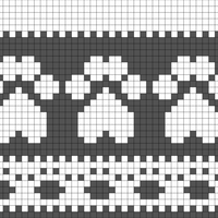 paw print fairisle
