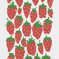 Copy of strawberry dishcloth