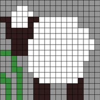 sheep color work hat