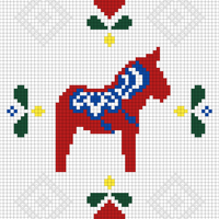 Dala Horse Pillow