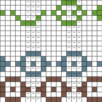 ribbing foot/eye colorwork?