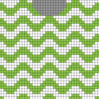 Wave flower front