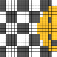 smiley face checkered