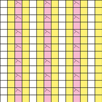 Granny square w cable 2