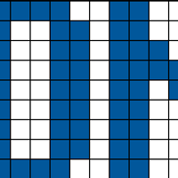 Blue - wider letters