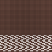wavy brown + tan top