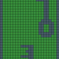 Key scarf (mostly green)