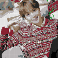 BTS Suga Christmas Blanket Pattern