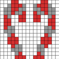Candy cane yolk pattern