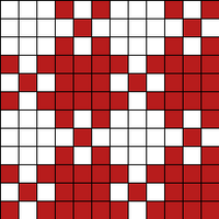 gingham ornament