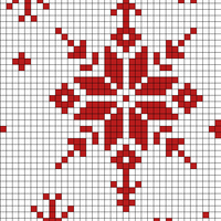 short snowflake scarf for mom