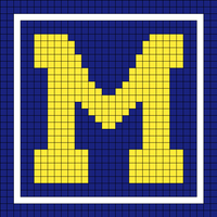 University of Michigan Dishcloth