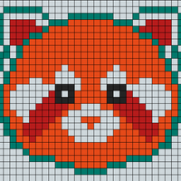 red panda face