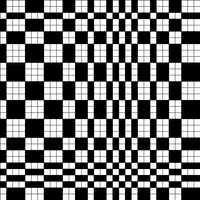 B&W - trippy check (top)